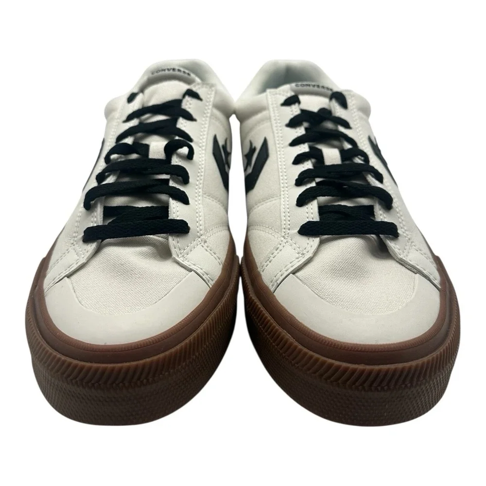 Converse Sport Casual Ox Shoes Men's Size 10 White Black‎ Low Sneakers A13787C - Picture 4 of 10